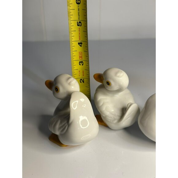 VTG HOMCO #1414 Ceramic Ducklings Set of 3 - White Duck Figurines 2.75” Tall - Picture 9 of 9